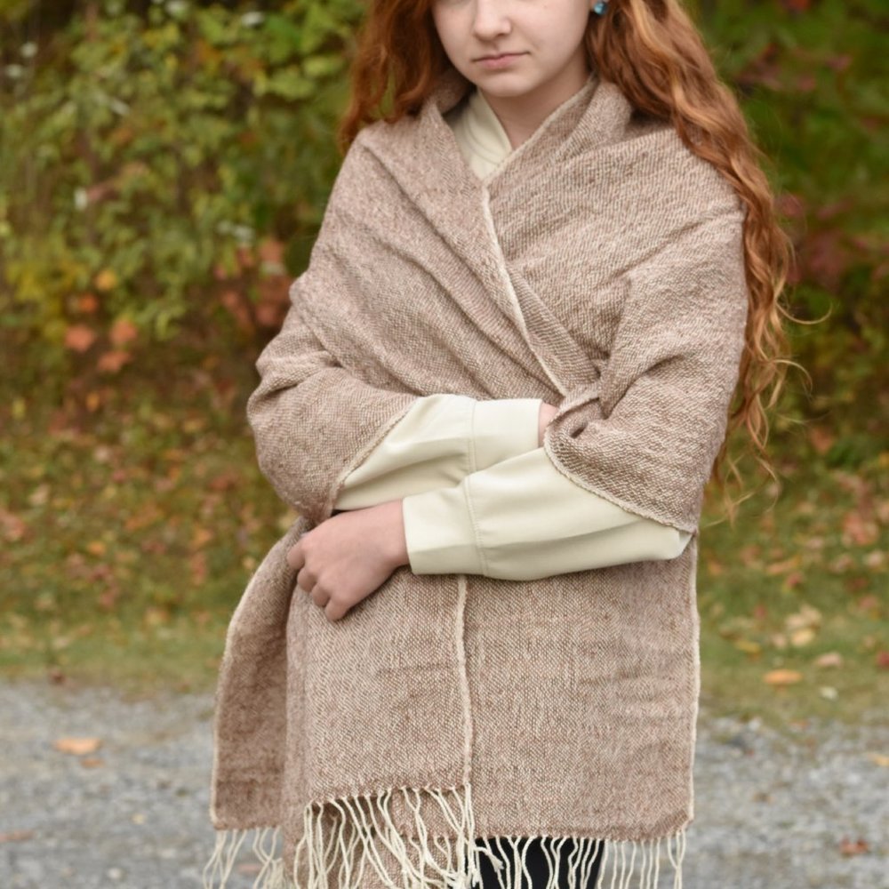 Fringed Allpaca Killa Shawl 100% Handmade From Ecuador, Soft material, Brand New